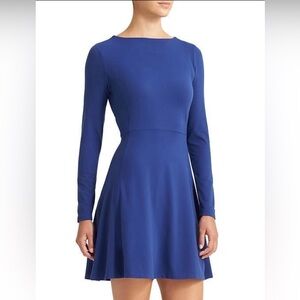 Athleta Women Size XS‎ Cozy Up Indigo long sleeves modest dress